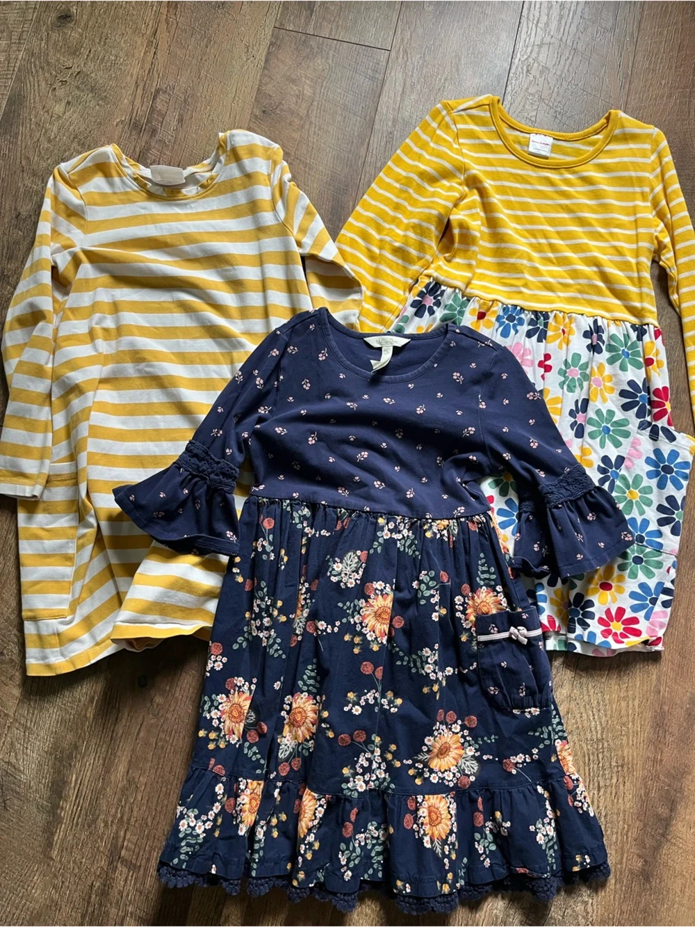 Hanna Andersson lot of dresses Mixie playdress with pockets size 8